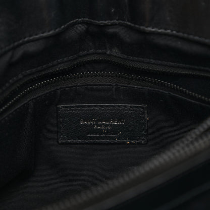 Saint Laurent Calfskin Y Quilted Monogram Medium Loulou Chain Satchel Black 7 of 15