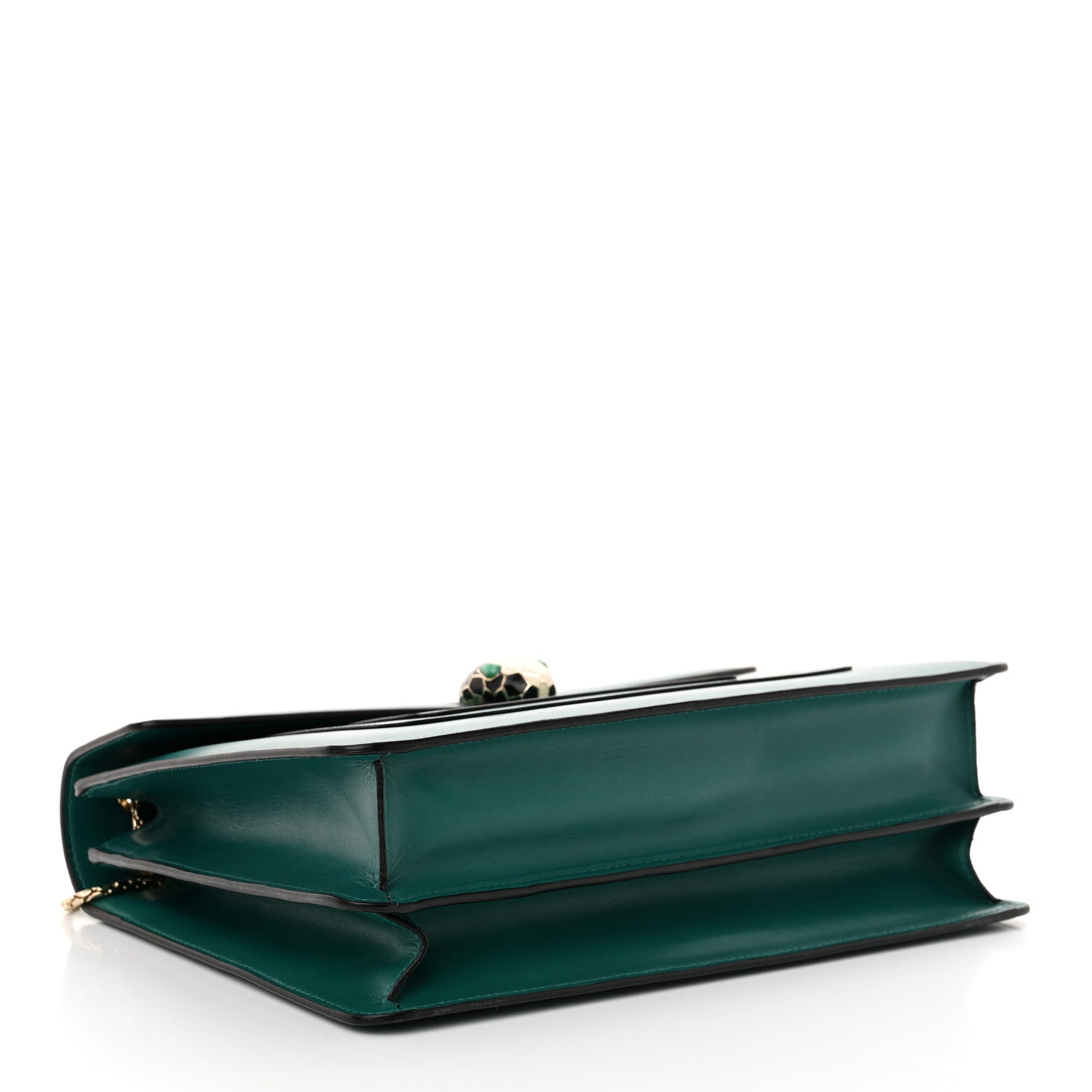 Bulgari Calfskin Medium Serpenti Forever Crossbody Bag Emerald Green 4 of 12