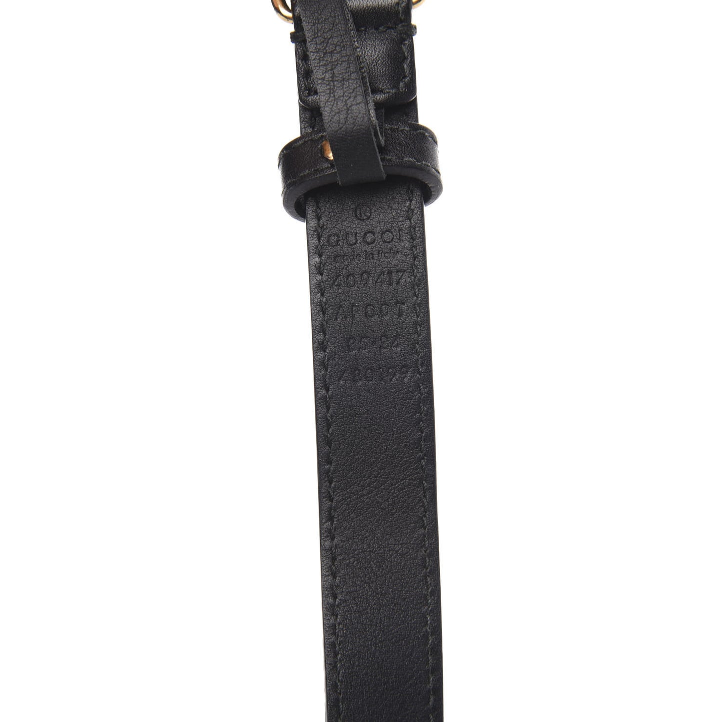 Calfskin Double G 20mm Belt 85 34 Black