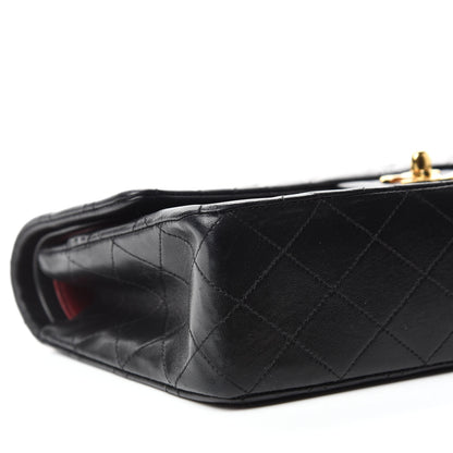Chanel Lambskin Quilted Medium Double Flap Black 7 of 14