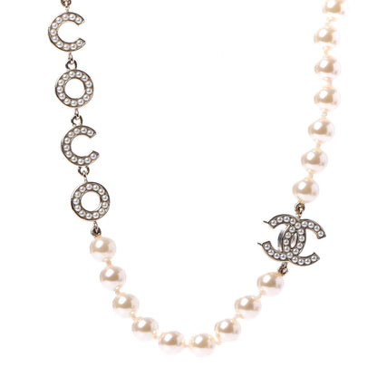 Chanel Pearl CC Coco Necklace Gold 4 of 6