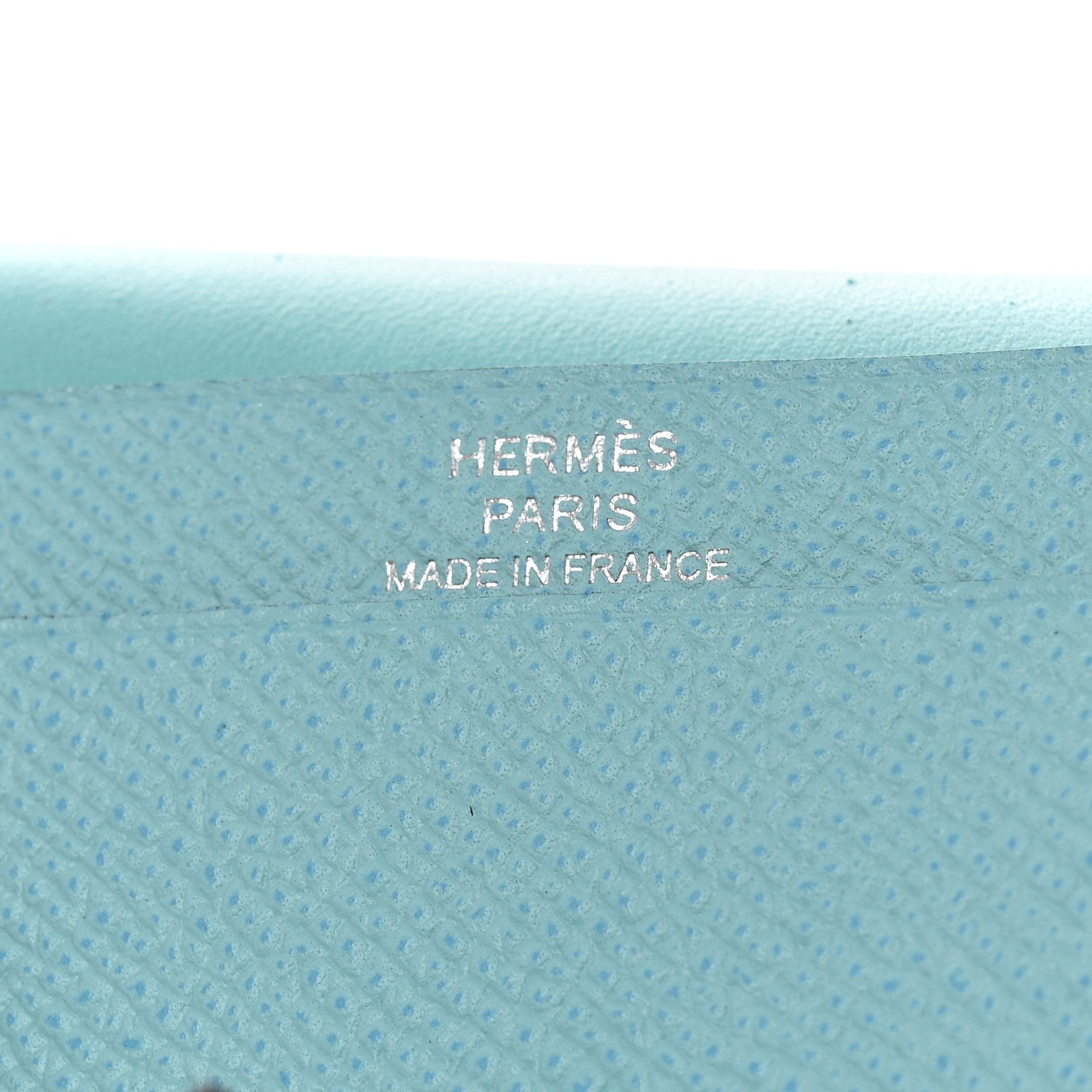 Hermes Epsom Bearn Card Holder Wallet Bleu Atoll 5 of 8