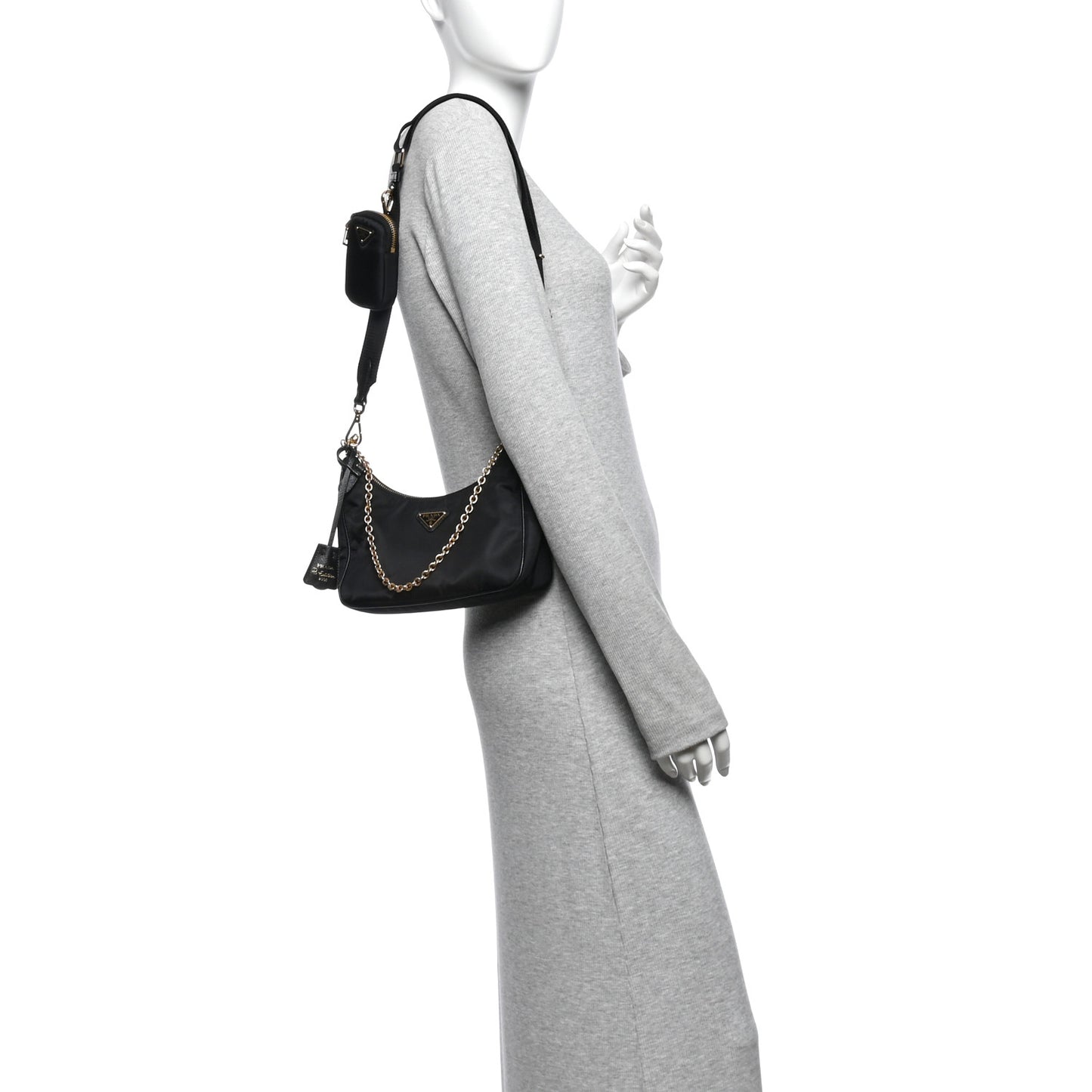Nylon Re-Edition 2005 Shoulder Bag Black