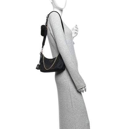 Prada Nylon Re-Edition 2005 Shoulder Bag Black 2 of 11