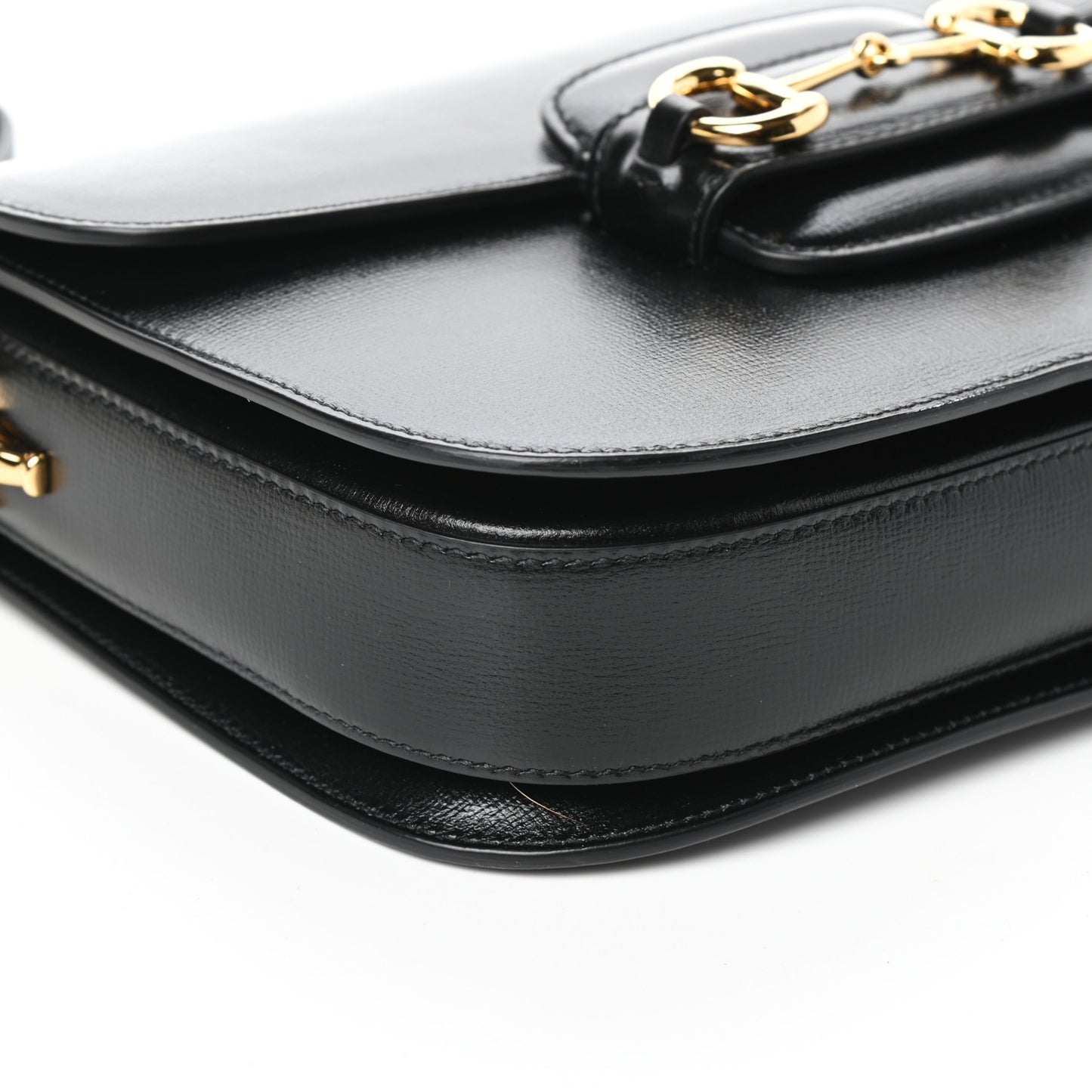 Azalea Calfskin Horsebit 1955 Shoulder Bag Black