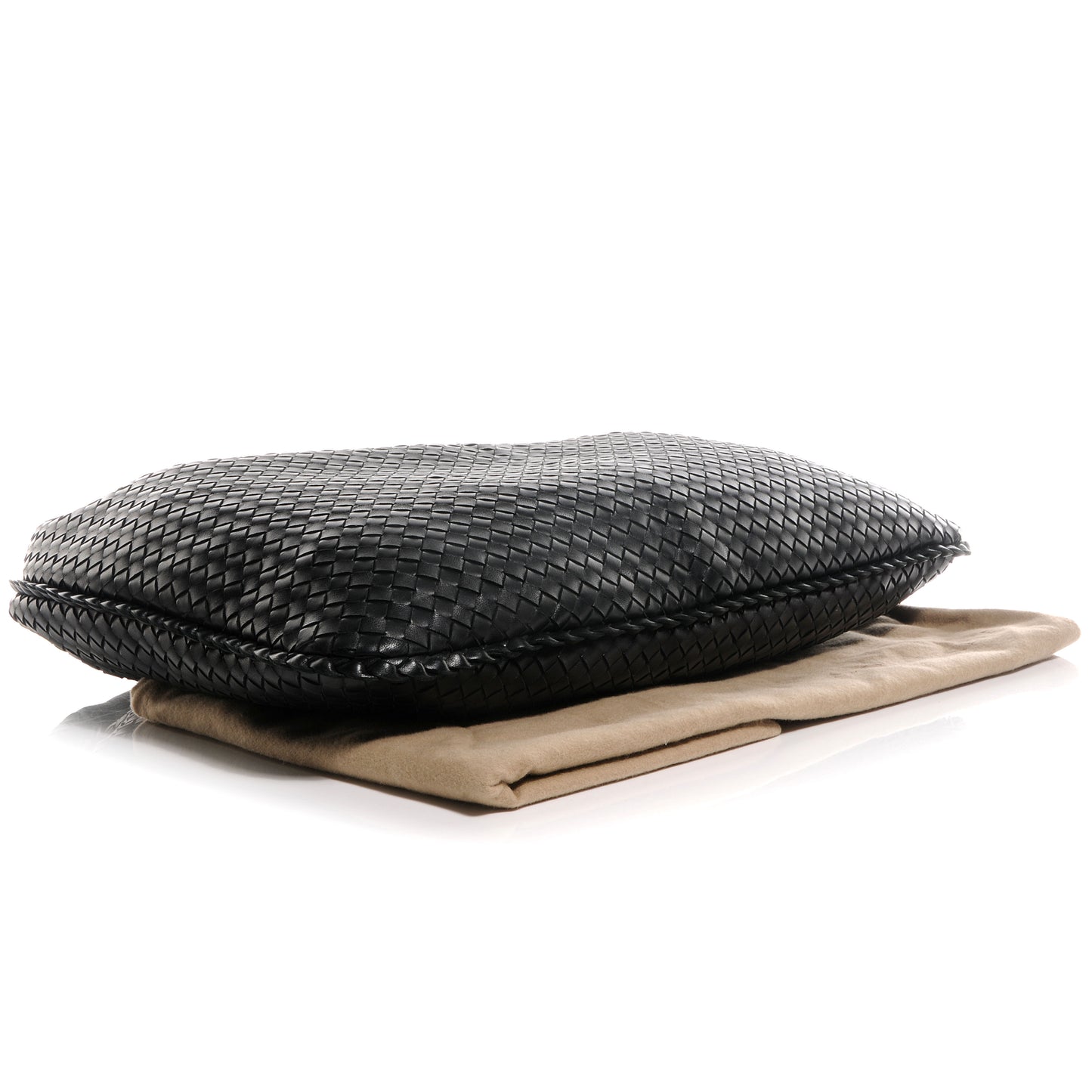 Nappa Intrecciato Maxi Veneta Hobo Nero Black