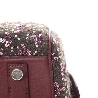 Louis Vuitton Sequin Monogram Sunshine Express Speedy Burgundy 10 of 17