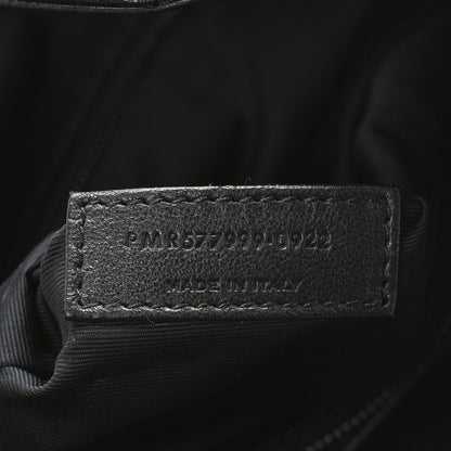 Saint Laurent Crinkled Calfskin Matelasse Monogram Medium Niki Shopper Tote Black 7 of 11