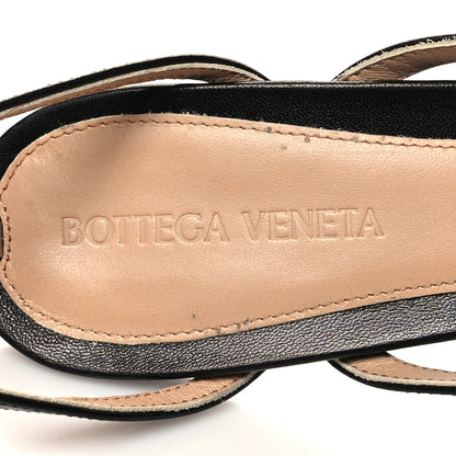 Bottega Veneta Lambskin Stretch Multi Strap 40mm Sandals 37 Black 7 of 8