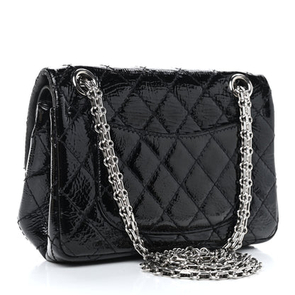 Chanel Crinkled Patent Quilted 2.55 Reissue Mini Flap Black 2 of 19