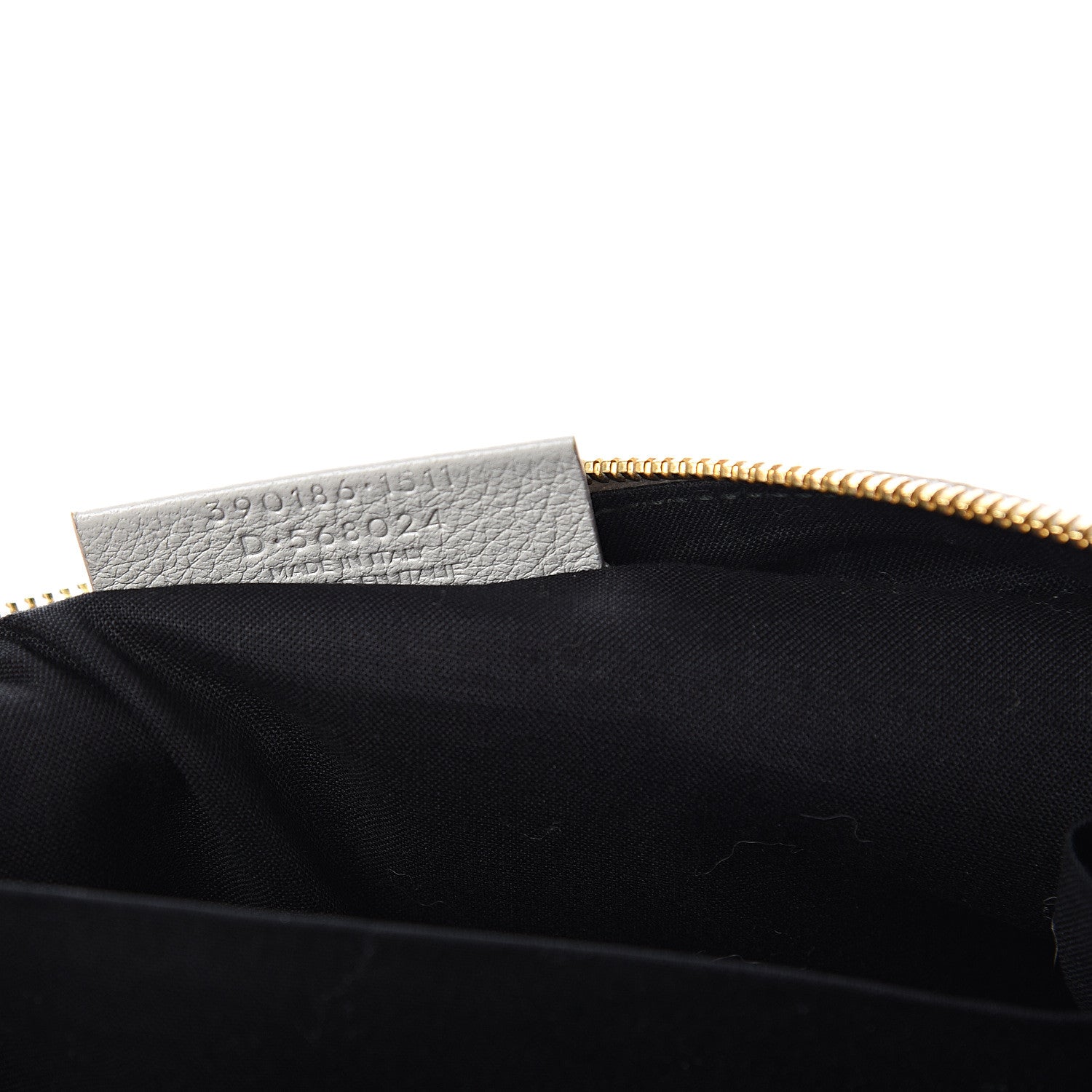 Balenciaga Chevre Gold Metallic Edge Hardware Pouch Gris Glace 7 of 9