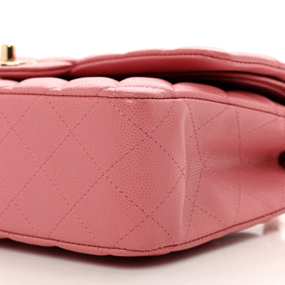 Chanel Caviar Quilted Medium Double Flap Pink 8 of 8
