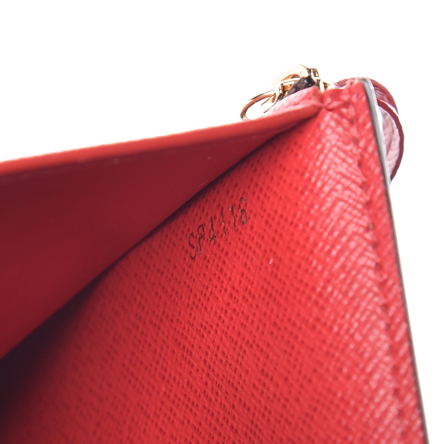 Louis Vuitton Damier Ebene Victorine Wallet Red 7 of 8