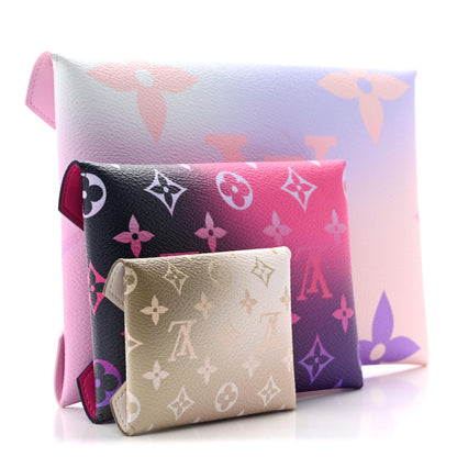 Louis Vuitton Monogram Giant Spring In The City Kirigami Pochette Set Sunrise Pastel Midnight Fuchsia Sunset Kaki 4 of 7