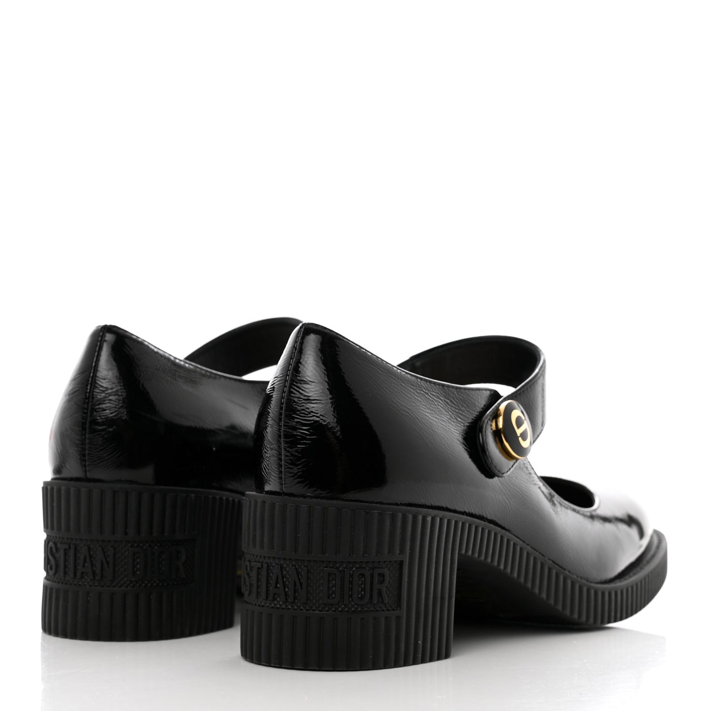 Brushed Calfskin Uniform 30mm Pumps 35.5 Black