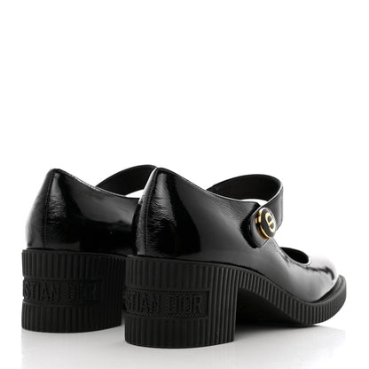Christian Dior Brushed Calfskin Uniform 30mm Pumps 35.5 Black 4 of 8