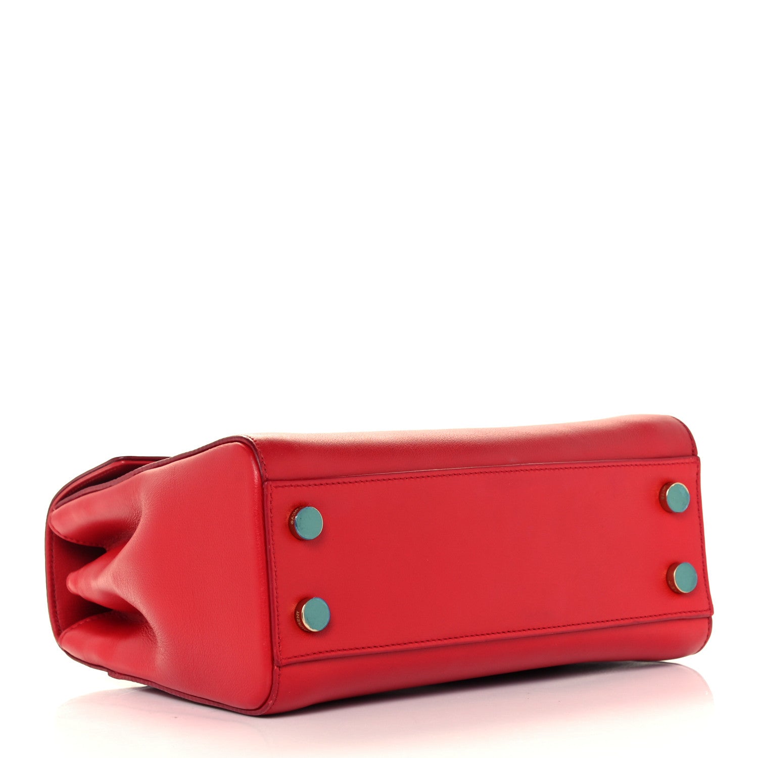 Saint Laurent Calfskin Small Moujik Top Handle Bag Lipstick Red 3 of 10
