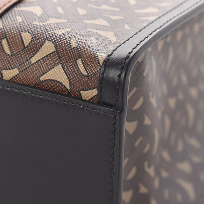 Burberry E-Canvas Monogram Stripe Portrait Tote Bag Bridle Brown 12 of 14