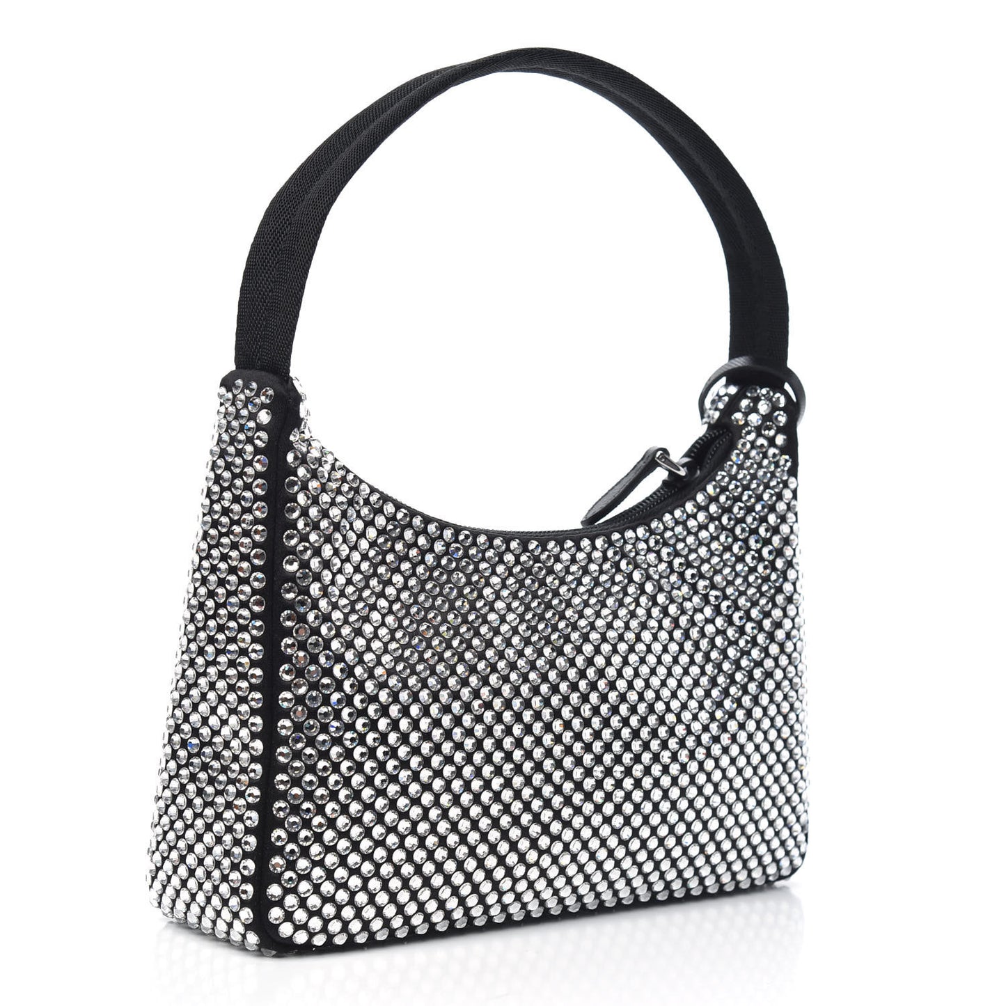 Satin Crystal Mini Re-Edition 2000 Bag Cristal