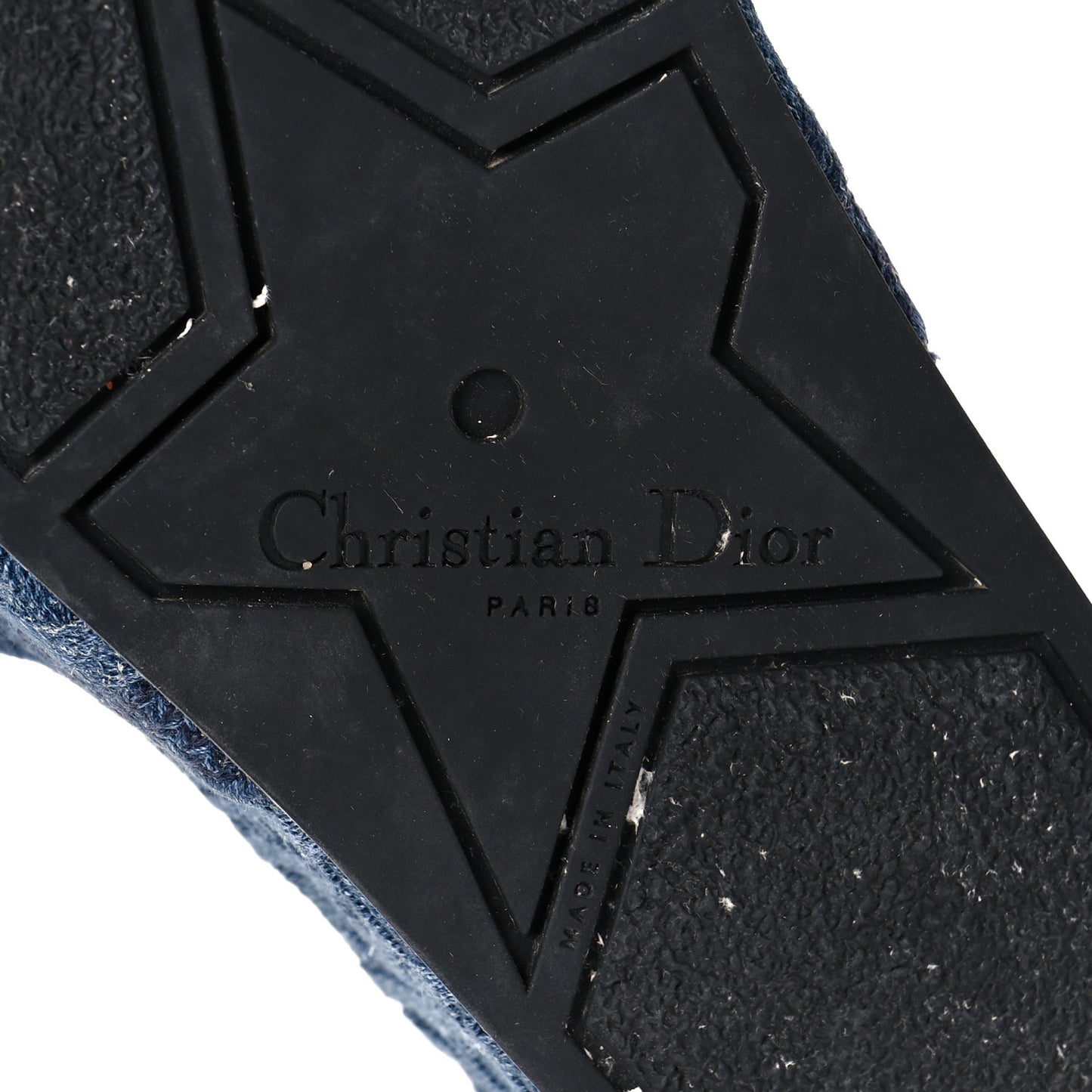 Oblique Denim D-Way Platform Sandal 36 Blue