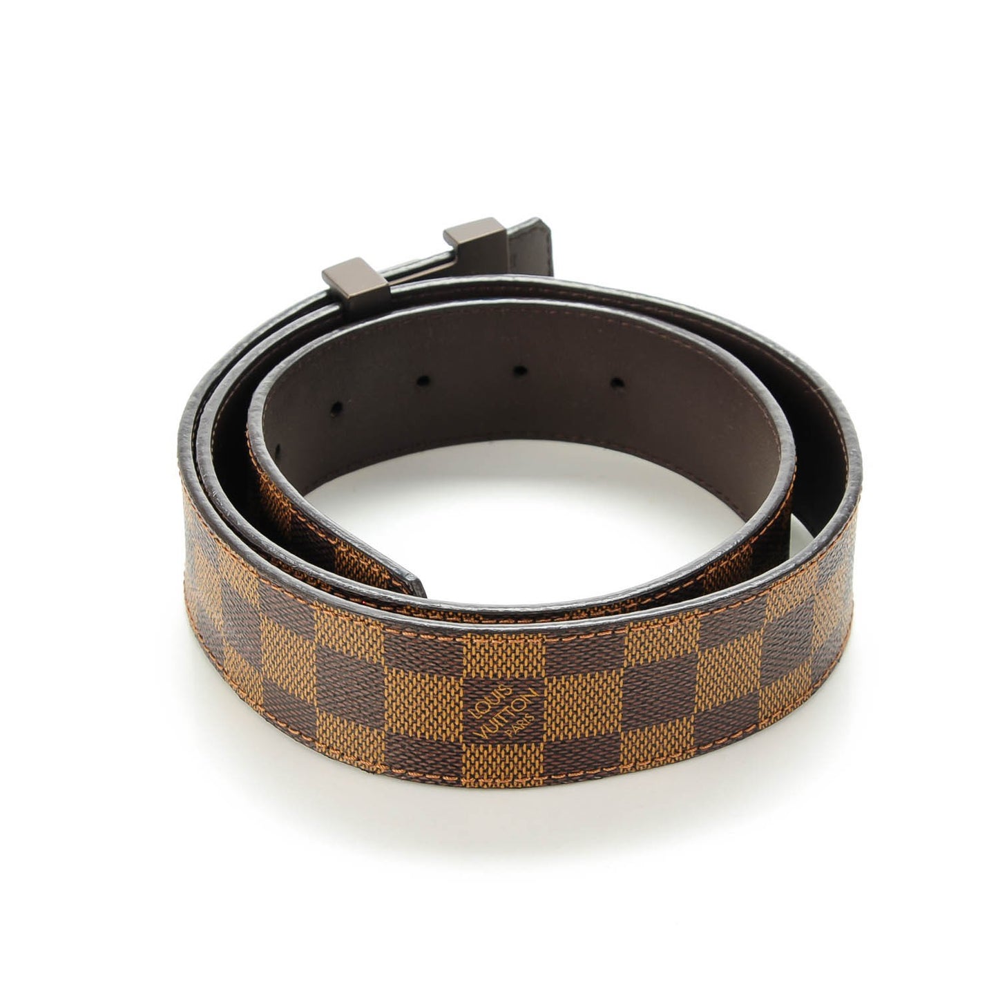 Damier Ebene 40mm LV Initiales Belt 90 36