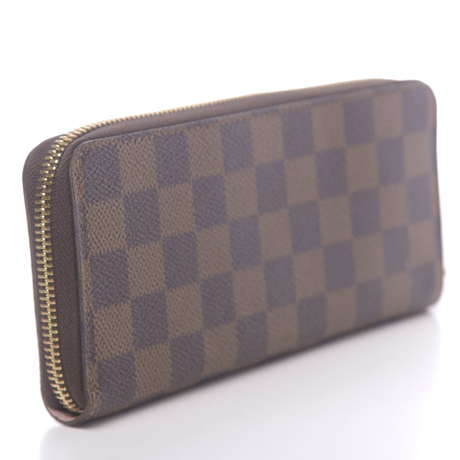 Louis Vuitton Damier Ebene Clemence Wallet Rose Ballerine 3 of 8