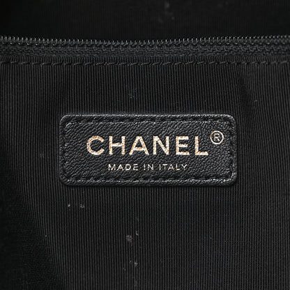 Chanel Caviar Quilted Grommet Embellished Piercing Chic Tote Bag Black 6 of 11
