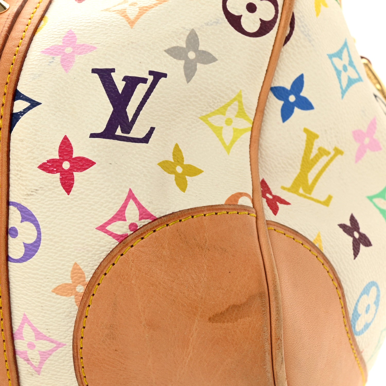 Louis Vuitton Monogram Multicolor Courtney GM White 11 of 12