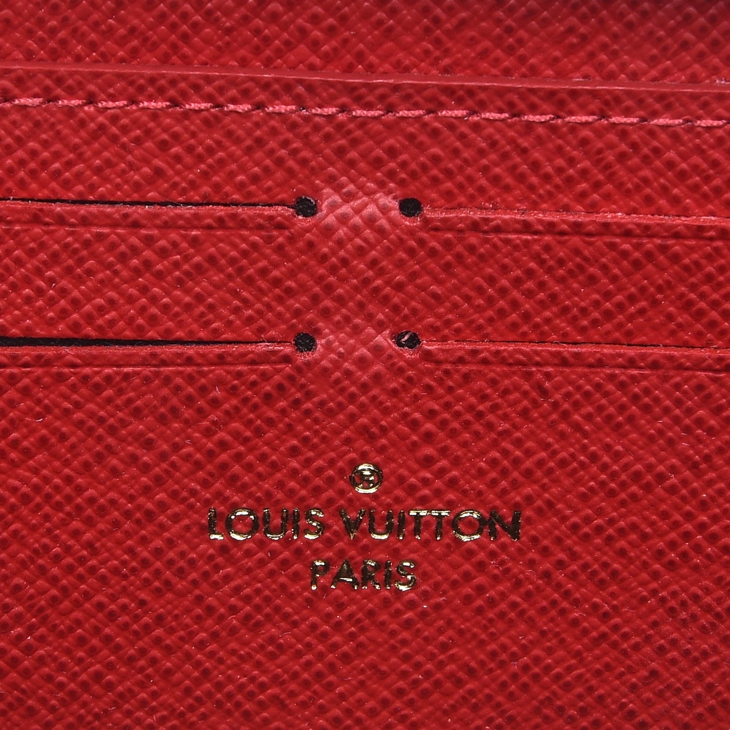 Damier Ebene Clemence Wallet Cherry