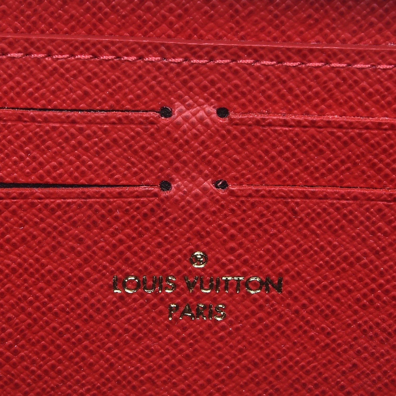 Louis Vuitton Damier Ebene Clemence Wallet Cherry 6 of 8