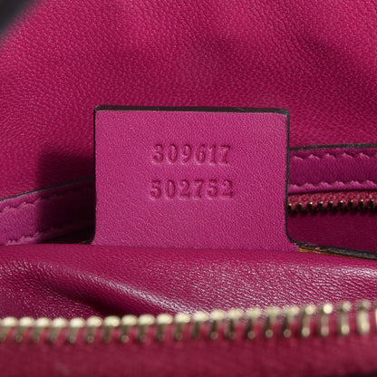 Gucci Crocodile Small Nice Top Handle Dome Bag Fuchsia 7 of 7