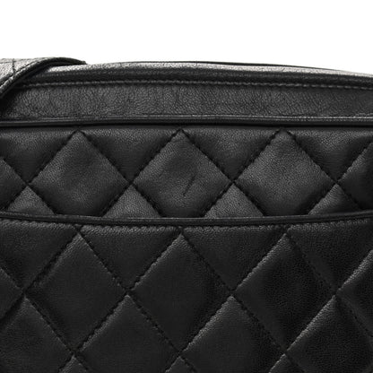 Chanel Lambskin Quilted CC Tassel Camera Case Black 9 of 15