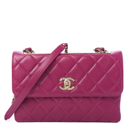 Chanel Lambskin Quilted Medium Trendy CC Flap Dark Pink 1 of 11