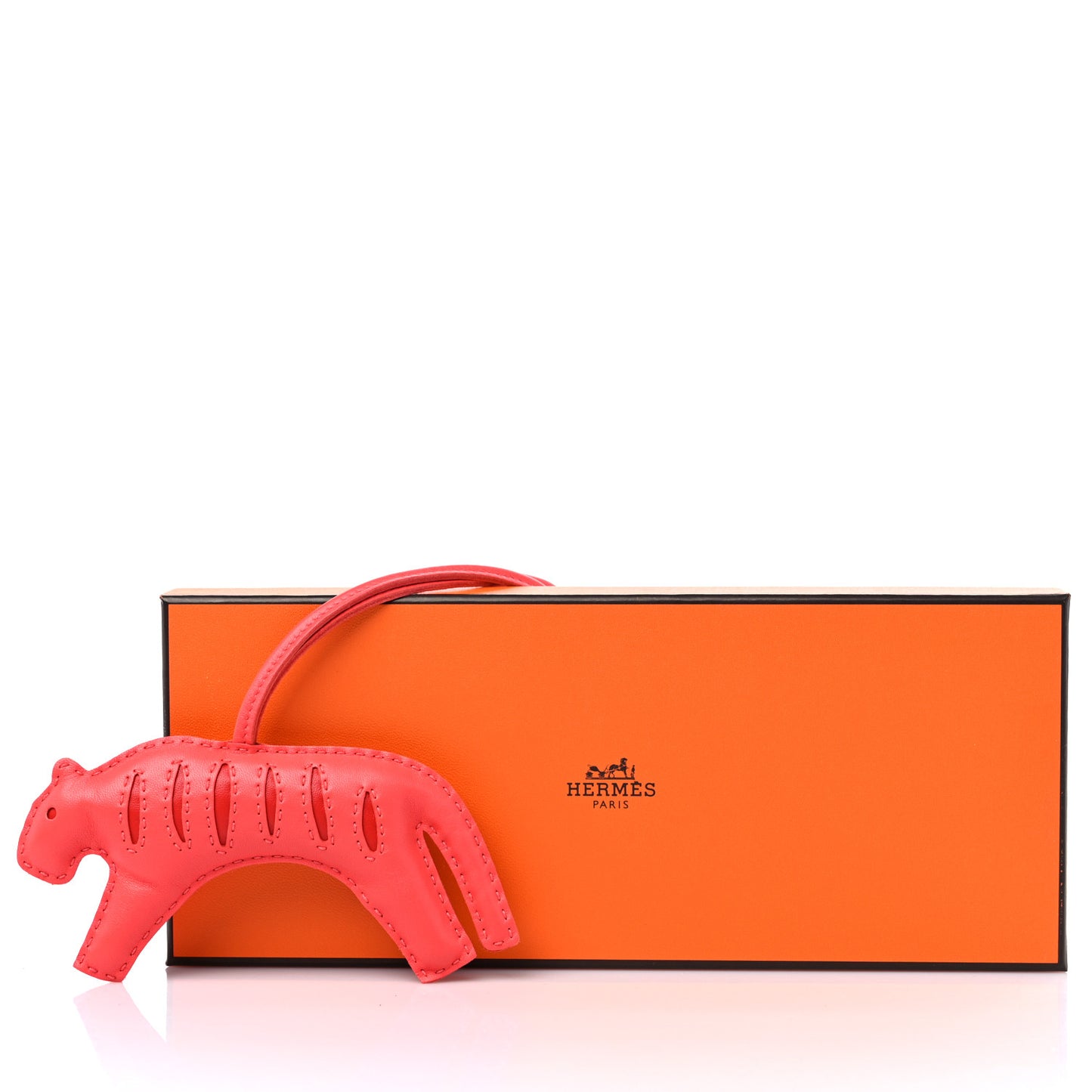 Milo Lambskin Rooroo Bag Charm Rose Texas Rouge Indien