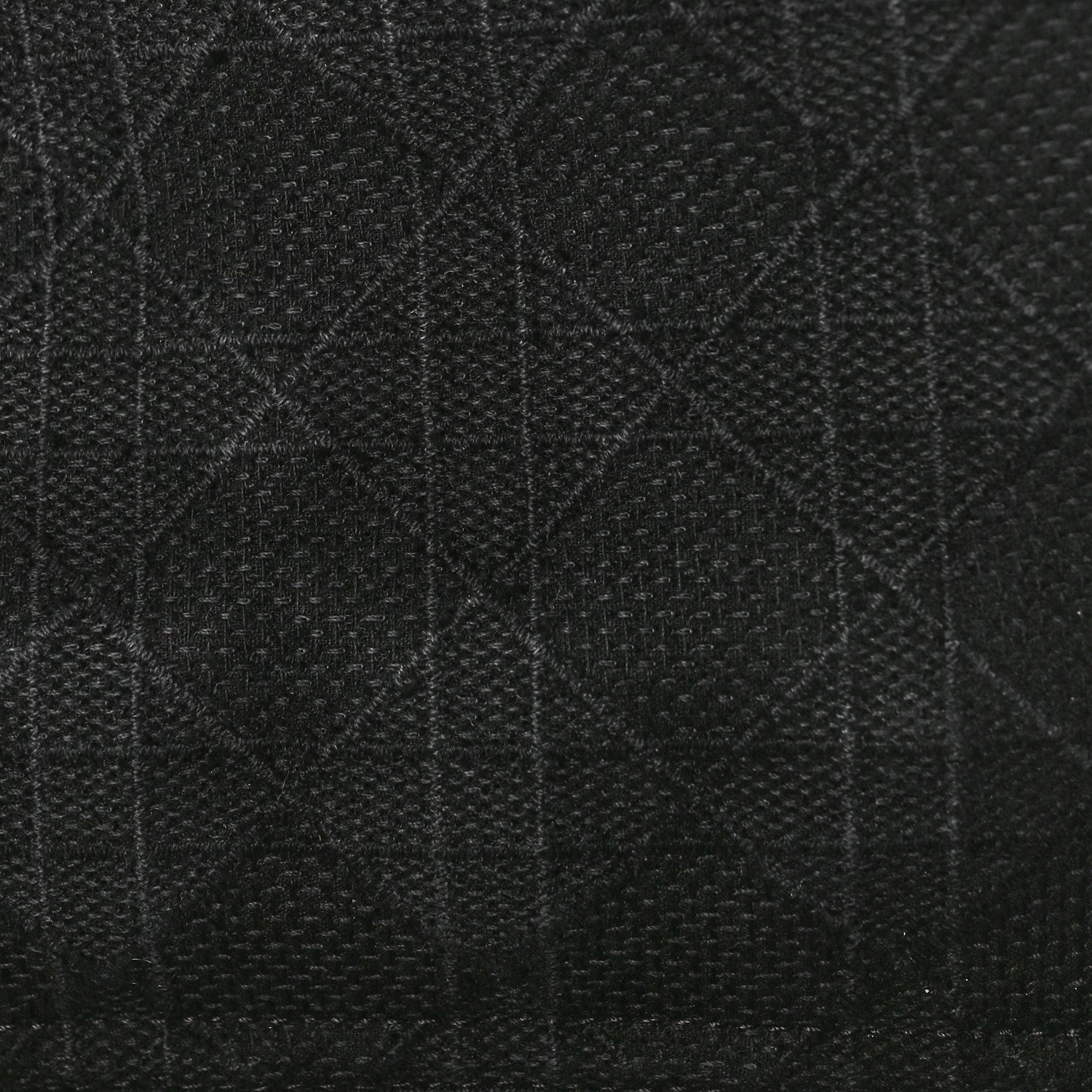 Christian Dior Canvas Embroidered Cannage Medium Lady D-Lite Black 7 of 9