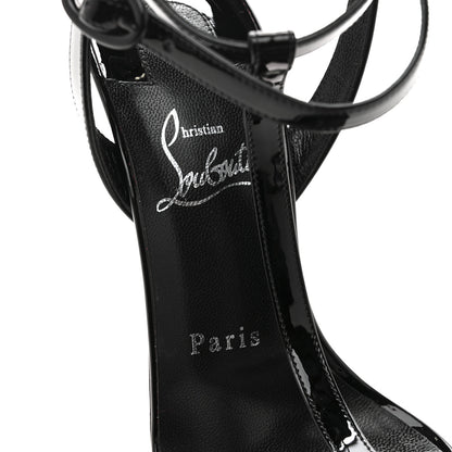 Christian Louboutin Patent Mara 100 Sandals 38 Black 8 of 8