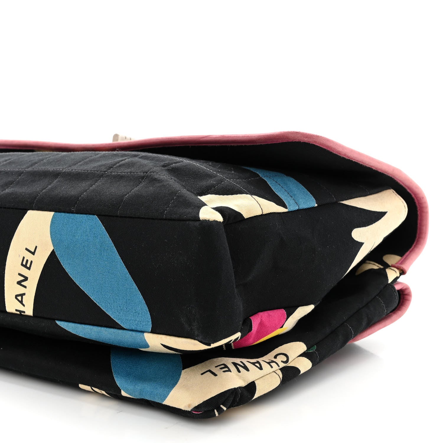 Chanel Canvas Chocolate Bar Quilted Flap Multicolor 11 of 13