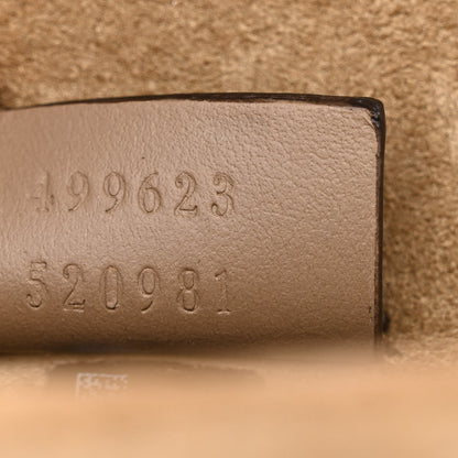 Gucci GG Supreme Monogram Suede Crystal Small Dionysus Shoulder Bag Beige Ebony Taupe 7 of 10