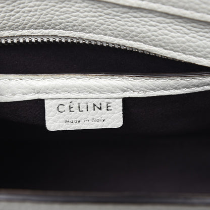 Celine Drummed Calfskin Nano Luggage Lune 6 of 7