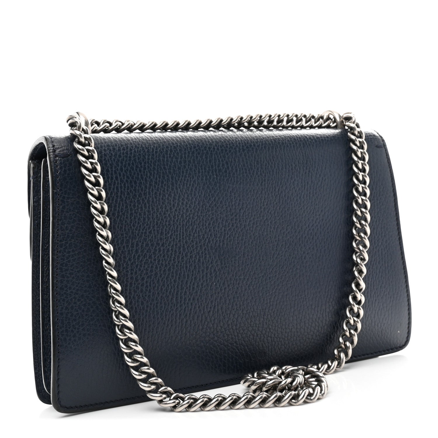 Gucci Dollar Calfskin Crystal Small Dionysus Shoulder Bag Blue