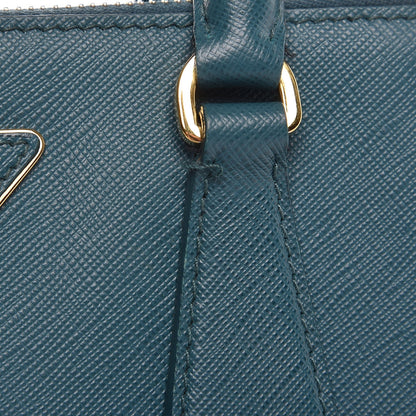 Prada Saffiano Lux Mini Galleria Double Zip Tote Ottanio 11 of 15
