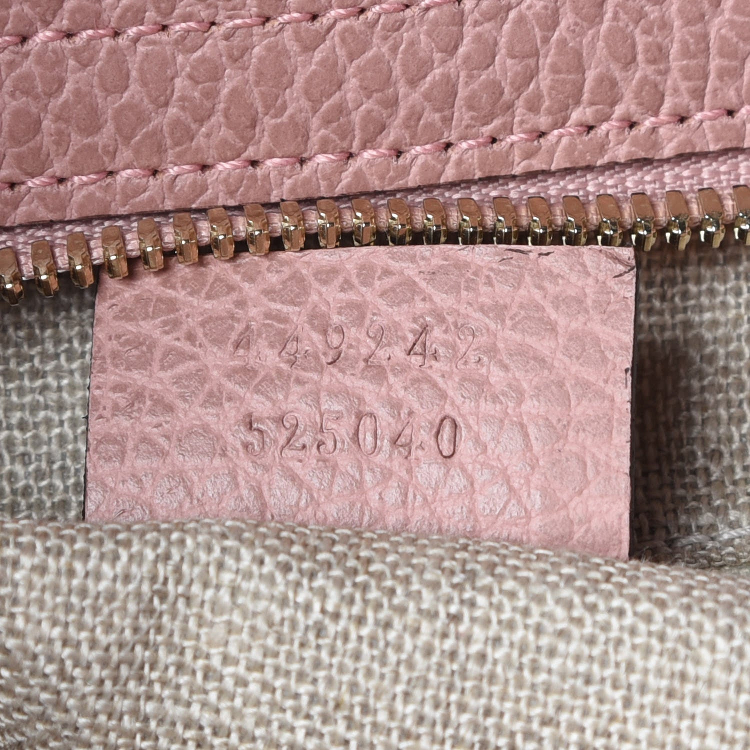Gucci Monogram Bree Zippered Tote Beige Soft Pink 9 of 13