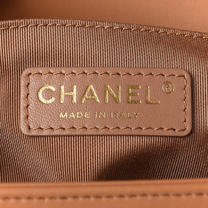 Chanel Lambskin Quilted Medium Boy Flap Beige 7 of 10
