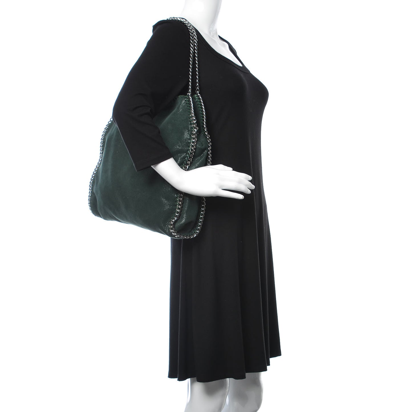 Shaggy Deer Small Falabella Tote Petroleum