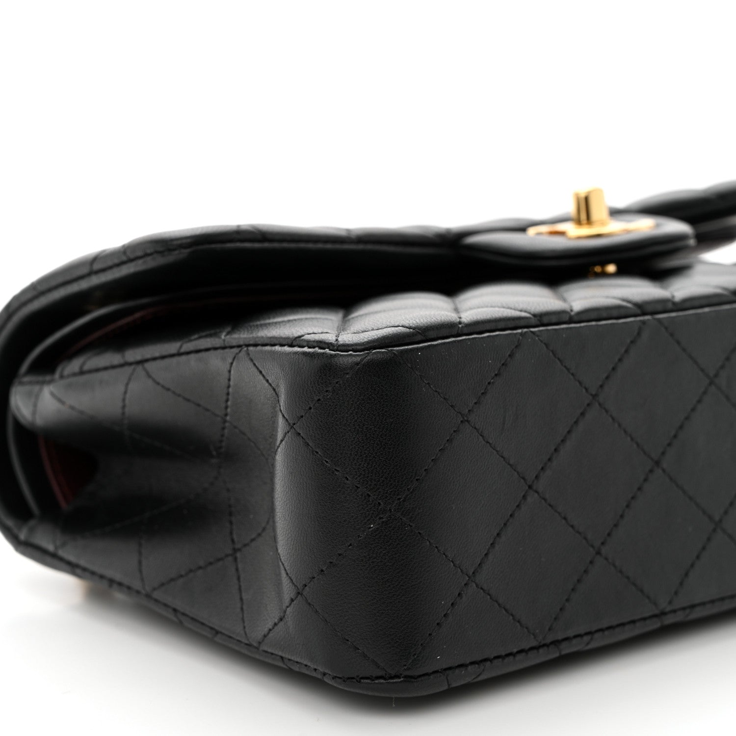 Chanel Lambskin Quilted Small Double Flap Black 9 of 15
