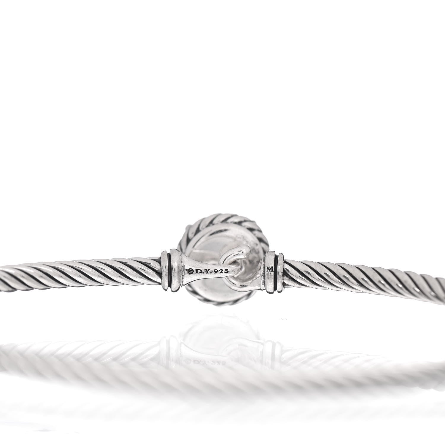 David Yurman Sterling Silver Turquoise 3mm Chatelaine Bracelet 4 of 4