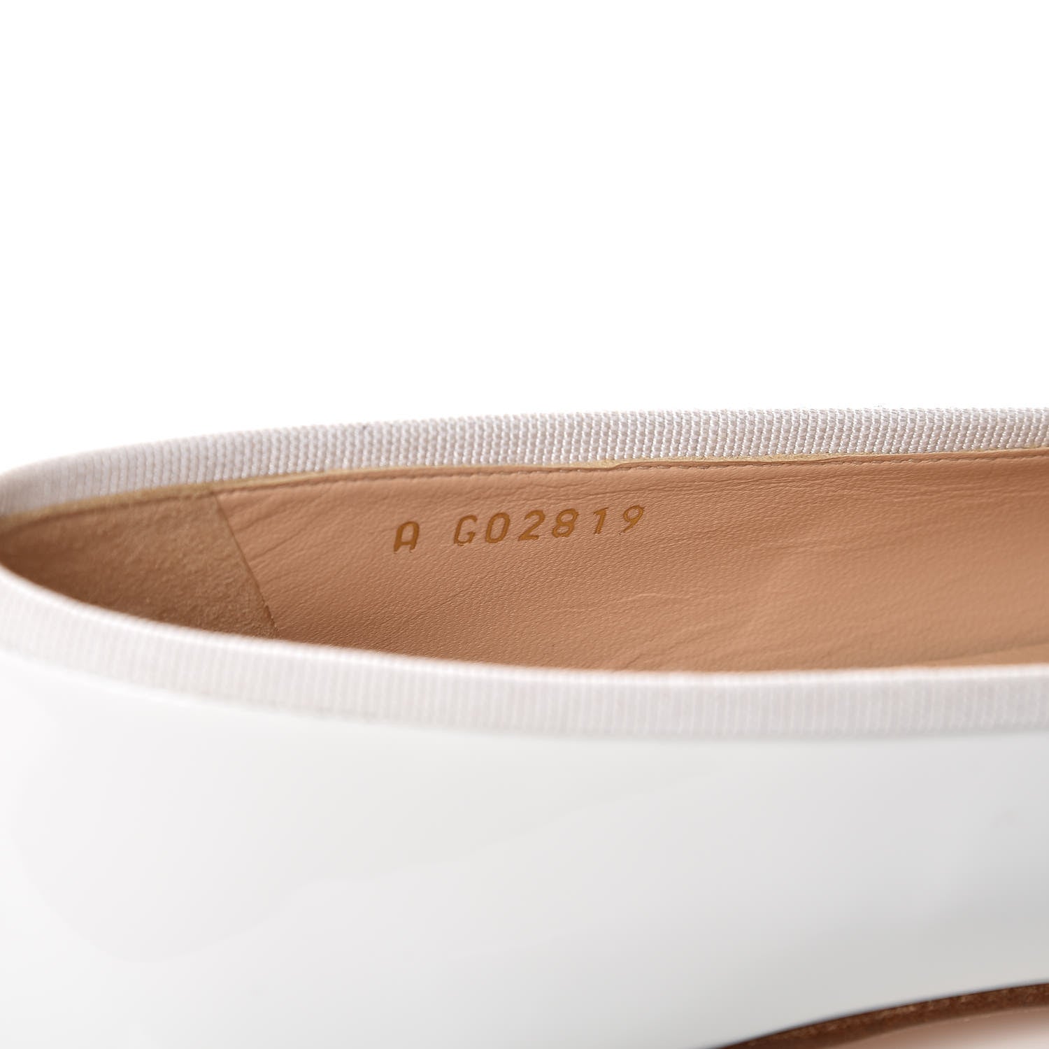 Chanel Patent CC Cap Toe Ballerina Flats 37.5 White 8 of 9