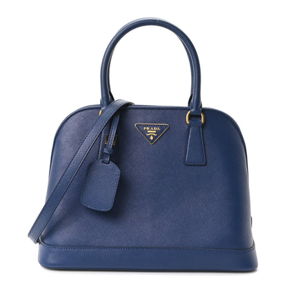 Prada Saffiano Lux Medium Open Promenade Tote Bluette 1 of 10