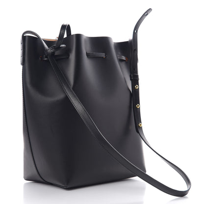 Mansur Gavriel Vegetable Tanned Calfskin Bucket Bag Black Ballerina 2 of 8