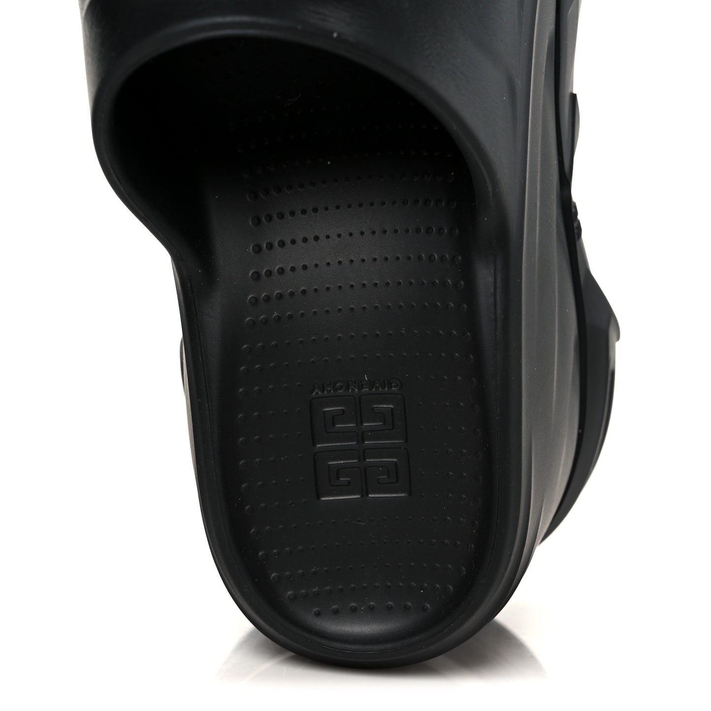 Rubber Marshmallow Wedge Sandals 37 Black